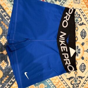Nike Pro Blue Compression Shorts